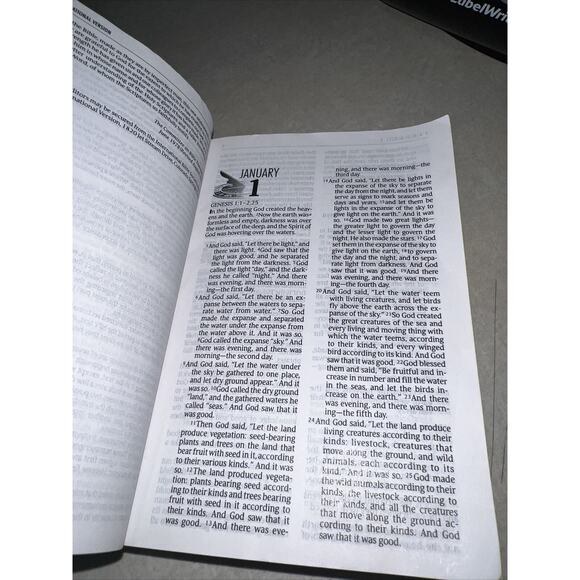 The One Year Bible Arranged in 365 Daily Readings NIV New International Version - Picture 13 of 13